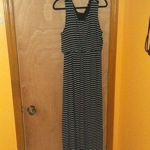 Black/White Striped Apt. 9 Maxi Dress